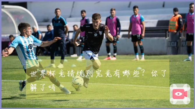 世界杯竞猜规则究竟有哪些？你了解了吗